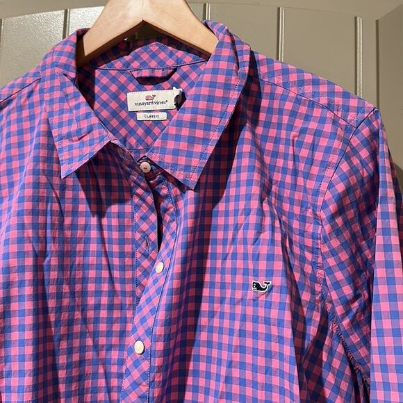 VINEYARD VINES Classic Gingham Shirt 18 - Picture 2 of 7